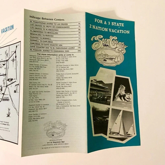 Vintage Sun Country USA New Mecixo Travel Vacation Brochure Pamphlet - Picture 10 of 12